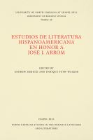 Estudios de literatura hispanoamericana en honor a José J. Arrom