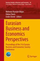 Eurasian Business and Economics Perspectives Proceedings of the 31st Eurasia Business and Economics Society Conference /