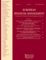 European financial management the journal of the European Financial Management Association.