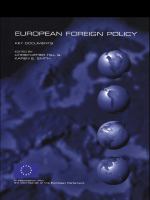 European foreign policy key documents /