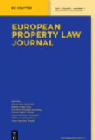 European property law journal