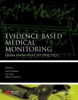 Evidence-based medical monitoring from principles to practice /