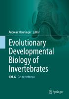 Evolutionary Developmental Biology of Invertebrates 6 Deuterostomia /