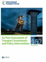 Ex-post assessment of transport investments and policy interventions