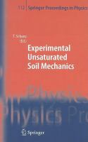 Experimental Unsaturated Soil Mechanics