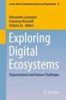Exploring Digital Ecosystems Organizational and Human Challenges /