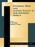 External debt and capital flight in Sub-Saharan Africa