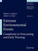 Extreme environmental events complexity in forecasting and early warning /