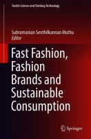 Fast Fashion, Fashion Brands and Sustainable Consumption