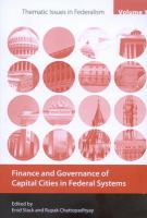 Finance and governance of capital cities in federal systems