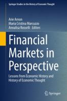 Financial Markets in Perspective Lessons from Economic History and History of Economic Thought /