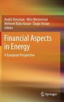 Financial aspects in energy a European perspective /