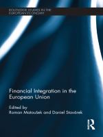 Financial integration in the European Union