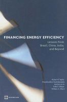 Financing energy efficiency lessons from Brazil, China, India, and beyond /