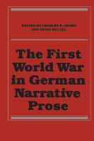 First World War In German Narrative Prose.