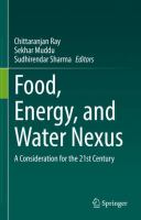 Food, Energy, and Water Nexus A Consideration for the 21st Century /