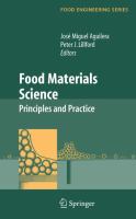 Food Materials Science Principles and Practice /