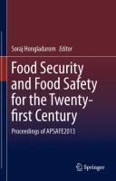 Food Security and Food Safety for the Twenty-first Century Proceedings of APSAFE2013 /