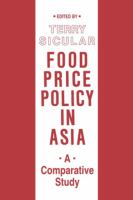 Food price policy in Asia : a comparative study /