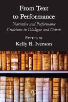 From text to performance : narrative and performance criticisms in dialogue and debate /