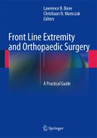 Front Line Extremity and Orthopaedic Surgery A Practical Guide /