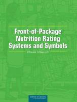 Front-of-package nutrition rating systems and symbols phase I report /