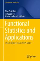 Functional Statistics and Applications Selected Papers from MICPS-2013 /