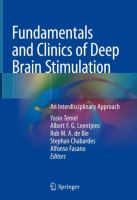 Fundamentals and Clinics of Deep Brain Stimulation An Interdisciplinary Approach /