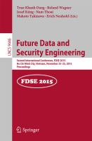 Future Data and Security Engineering Second International Conference, FDSE 2015, Ho Chi Minh City, Vietnam, November 23-25, 2015, Proceedings /