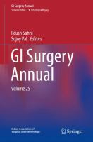 GI Surgery Annual Volume 25 /