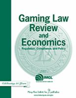 Gaming law review and economics GLR : the official legal publication of IMGL.