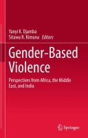 Gender-Based Violence Perspectives from Africa, the Middle East, and India /