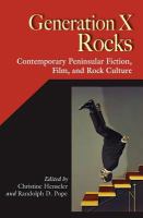 Generation X rocks : contemporary peninsular fiction, film, and rock culture /