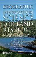 Geographic information science for land resource management