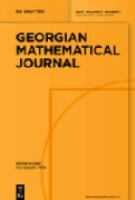 Georgian mathematical journal