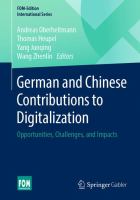 German and Chinese contributions to digitalization opportunities, challenges, and impacts /