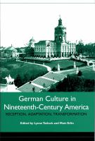 German culture in nineteenth-century America : reception, adaptation, transformation /