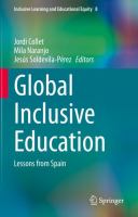 Global Inclusive Education Lessons from Spain  /