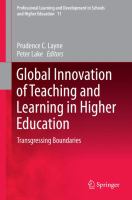 Global Innovation of Teaching and Learning in Higher Education Transgressing Boundaries /