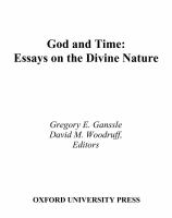 God and time essays on the divine nature /