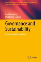 Governance and Sustainability International Perspectives /