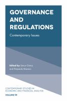 Governance and regulations contemporary Issues /