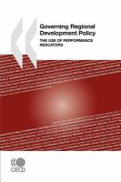 Governing regional development policy the use of performance indicators.