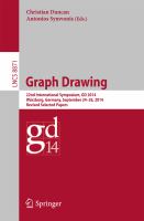 Graph Drawing 22nd International Symposium, GD 2014, Würzburg, Germany, September 24-26, 2014, Revised Selected Papers /