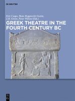 Greek theatre in the fourth century B.C.