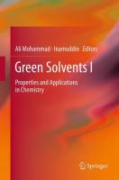 Green Solvents I Properties and Applications in Chemistry /
