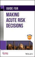 Guide for making acute risk decisions