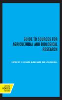 Guide to sources for agricultural and biological research /