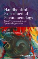 Handbook of Experimental Phenomenology Visual Perception of Shape, Space and Appearance /