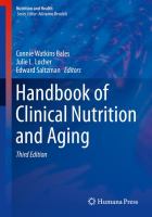 Handbook of clinical nutrition and aging